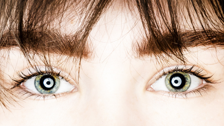 Light green eyes