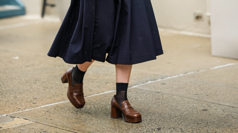 How To Wear Socks With Heels