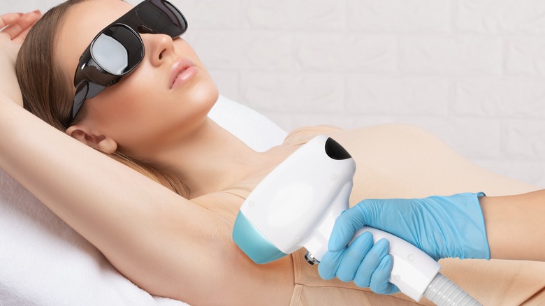 IPL hair removal treatment