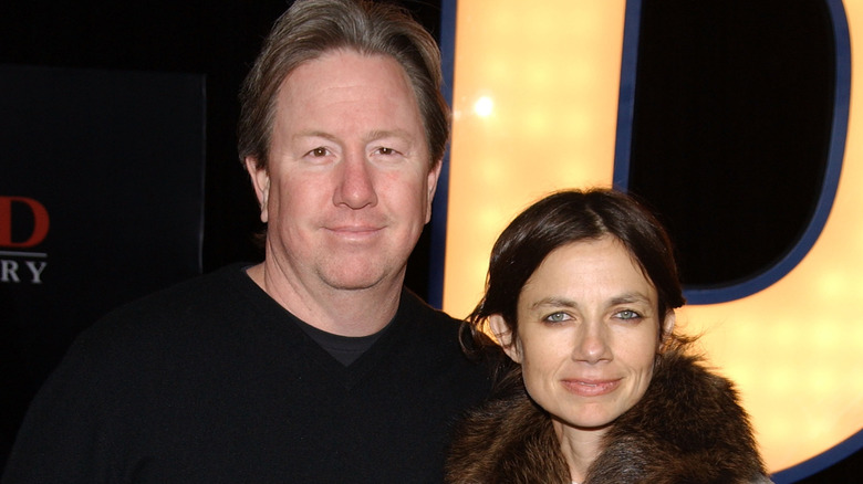 Spouses Mark Fluent and Justine Bateman pose together at a movie premiere in 2007.