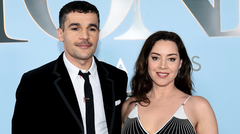 Christopher Abbott and Aubrey Plaza at the 2026 Tony Awards.