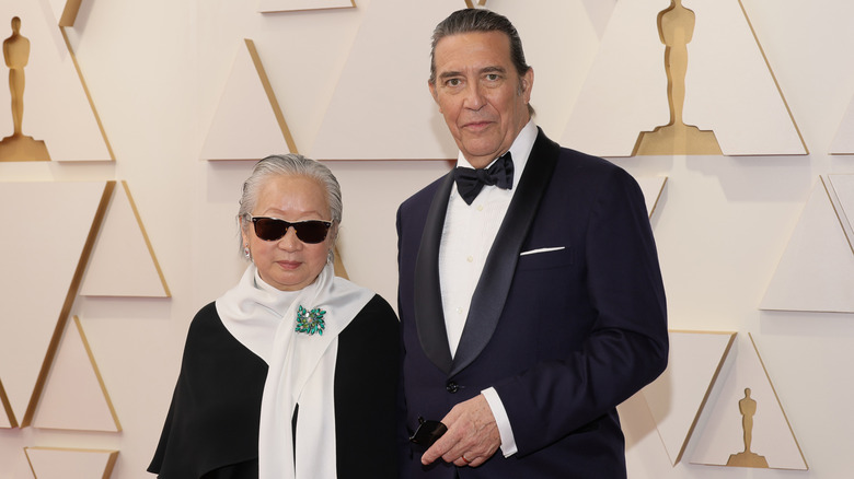 Ciaran Hinds and Hélène Patarot in 2022.