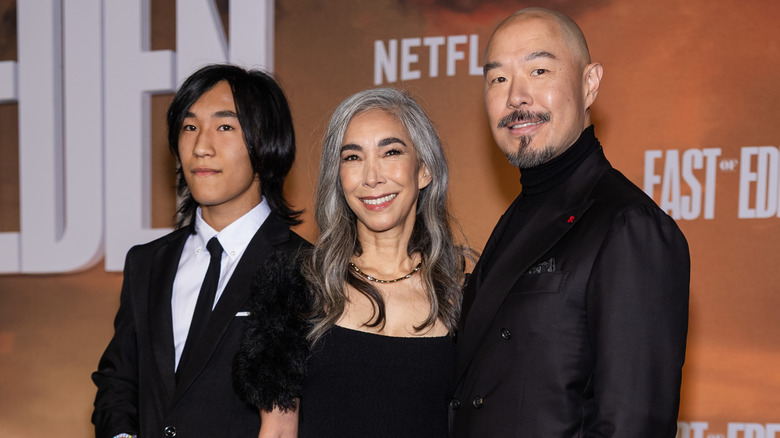 Sekiya Billman, Hoon Lee and their son in 2026.