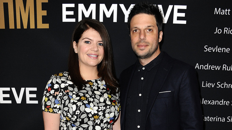 Casey Wilson and David Caspe in 2016