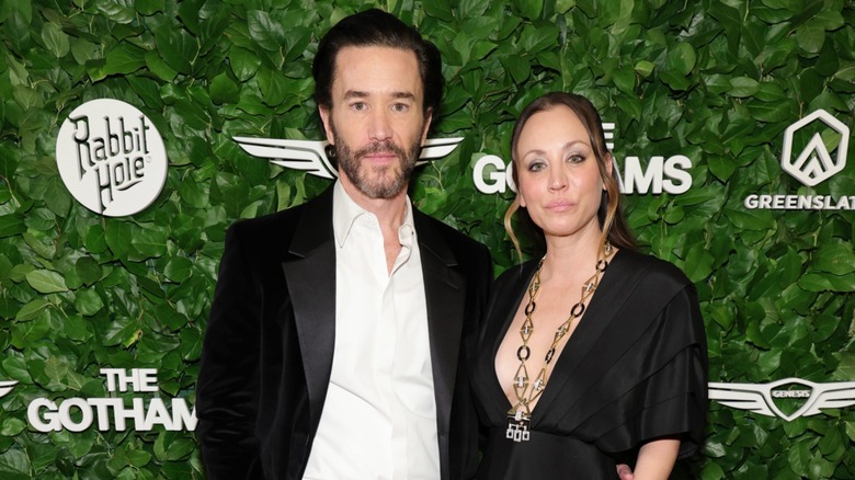 Tom Pelphrey and Kaley Cuoco in 2025