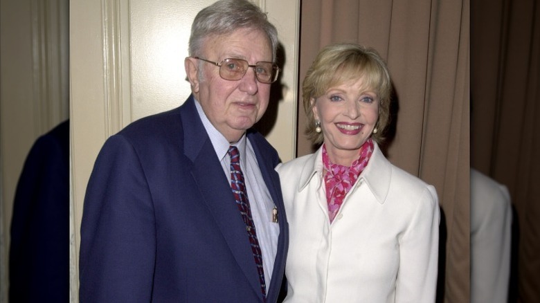 Hypnotherapist John George Kappas and wife Florence Henderson pose together