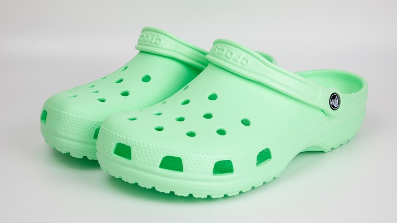 Light green Crocs