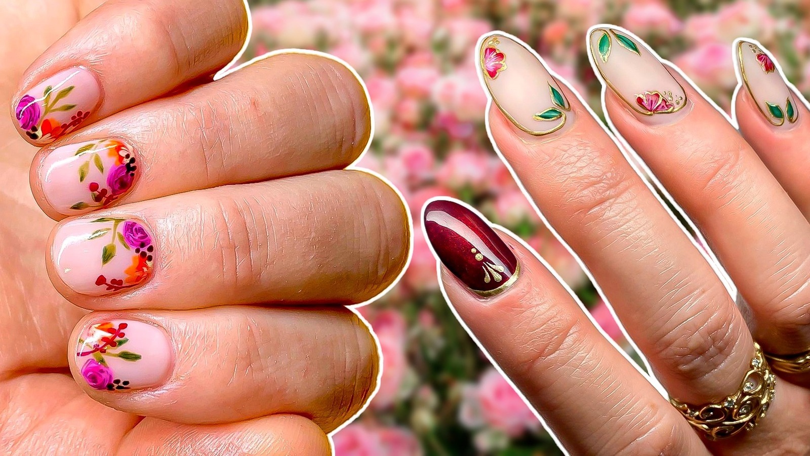 2025 Abstract Rose Petal Nail Trend Unveiled