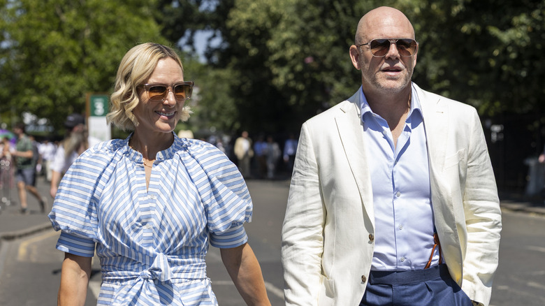 Zara Tindall and Mike Tindall attend Wimbledon 2026