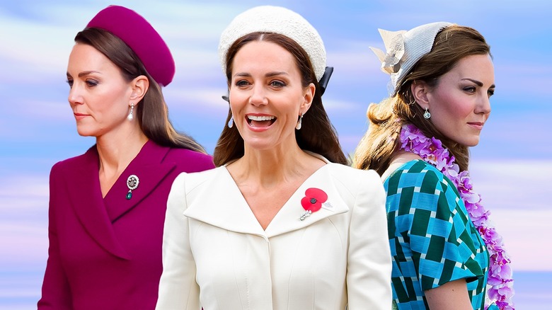 Kate Middleton wearing headpieces