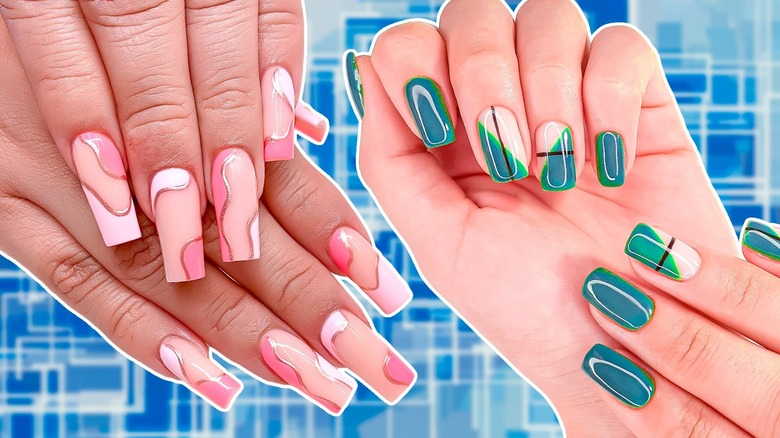 Short square acrylic nails | Summer nails inpo | Nail art design 2022 |  Short square acrylic nails, Nails, Square acrylic nails