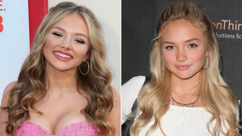 Natalie Alyn Lind attends a Halloween event and a premiere in L.A.