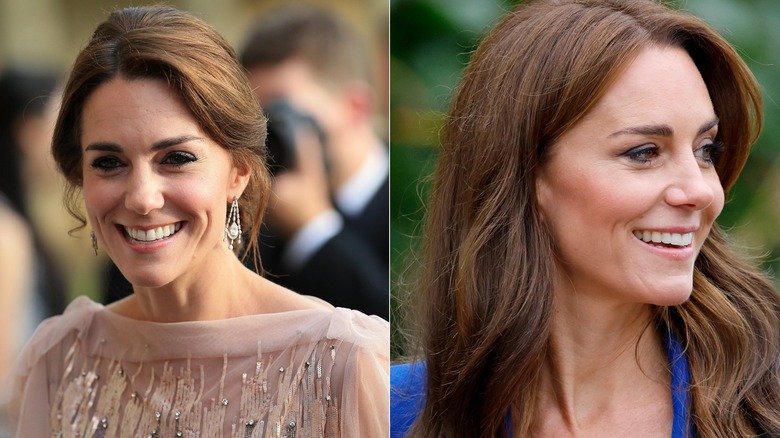 Side-by-side images of Kate Middleton