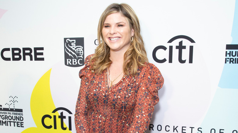 Jenna Bush Hager in an orange dress