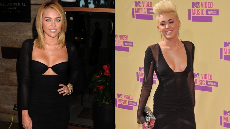 Miley Cyrus with short hair