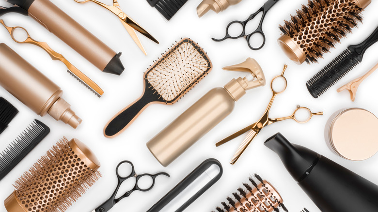 Collection of hair tools 
