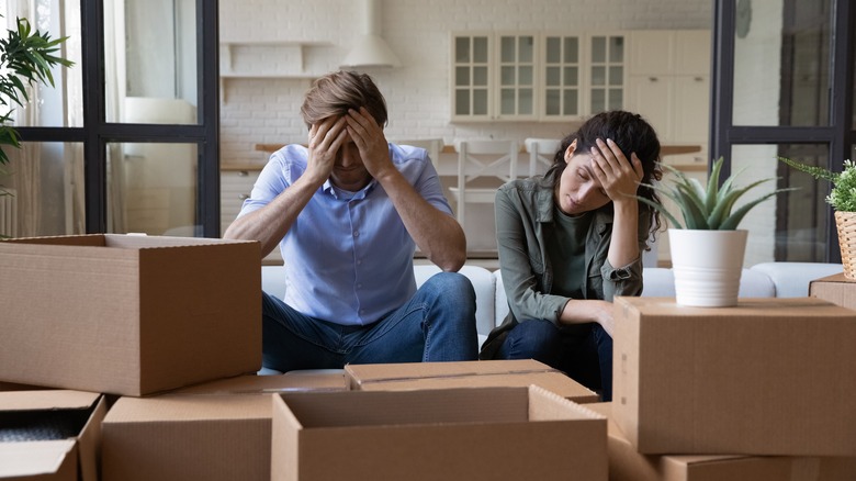 couple with boxes
