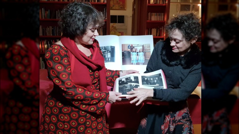 Louise and Lisa Burns at the launch of the book "Stanley Kubrick's The Shining" in December 2022