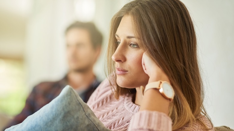 unhappy couple