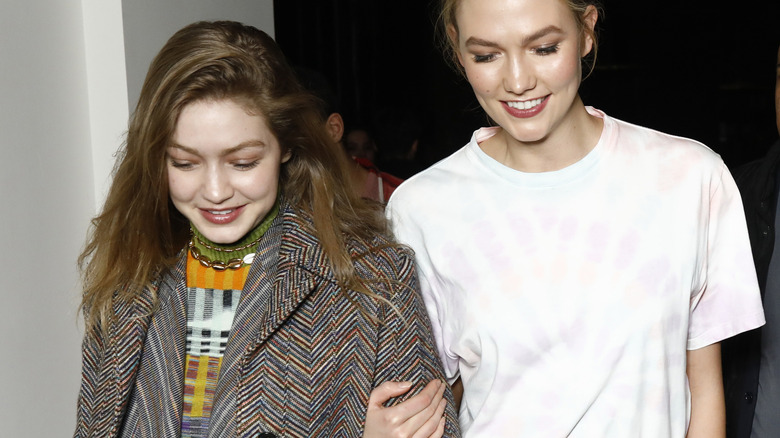 Gigi Hadid wears cowrie gold necklace