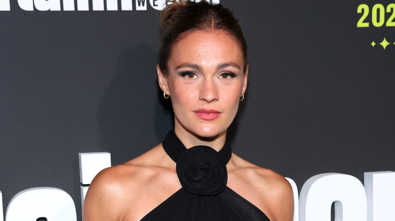 "Outlander" actor Sophie Skelton in a black top at the 2025 San Diego Comic-Con
