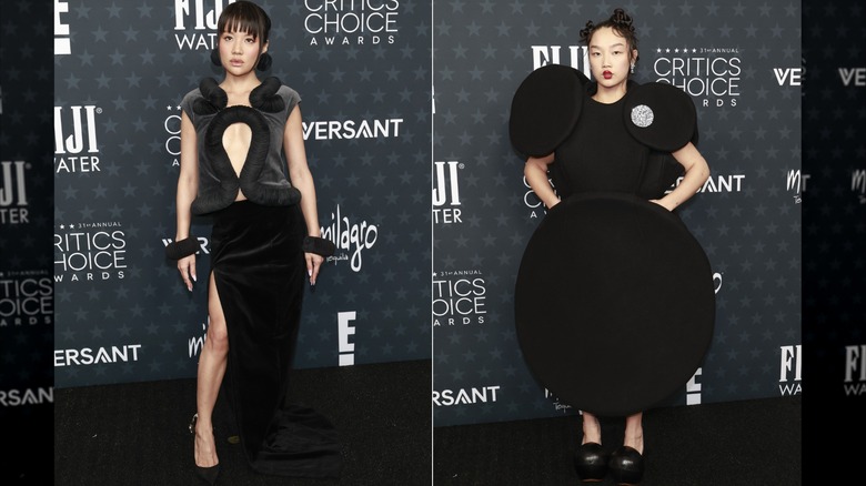 Rei Ami and Audrey Nuna pose for photos