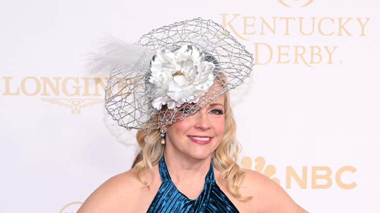 Melissa Joan Hart arrives at the Kentucky Derby