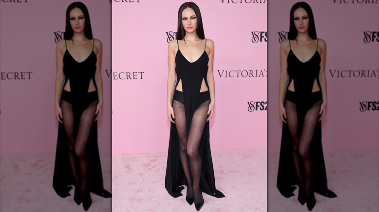 Ashtin Earle wearing all-black at the 2026 Victoria's Secret Fashion Show