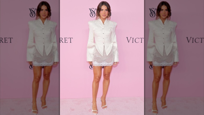 Camila Coelho in a white outfit at the 2026 Victoria's Secret Fashion Show