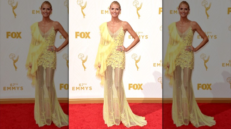 Heidi Klum attends the 67th annual Primetime Emmy Awards in Los Angeles in September 2015