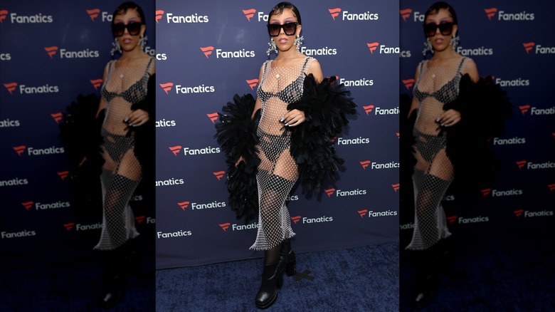 Doja Cat at a 2022 Super Bowl party