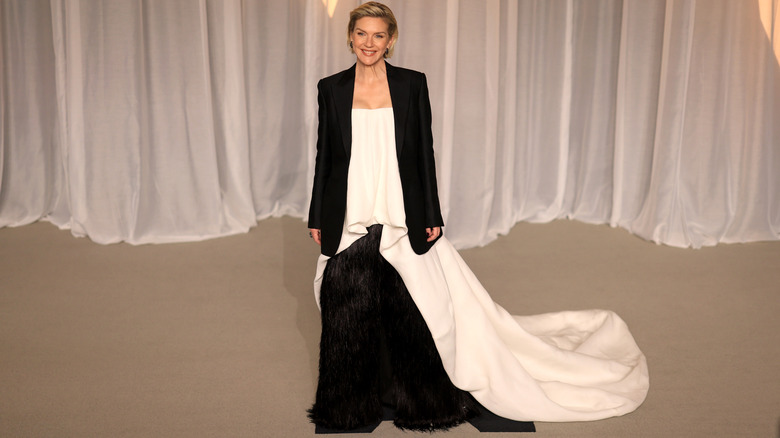 Rhea Seehorn wearing a confusing outfit at the 2026 Academy Museum Gala