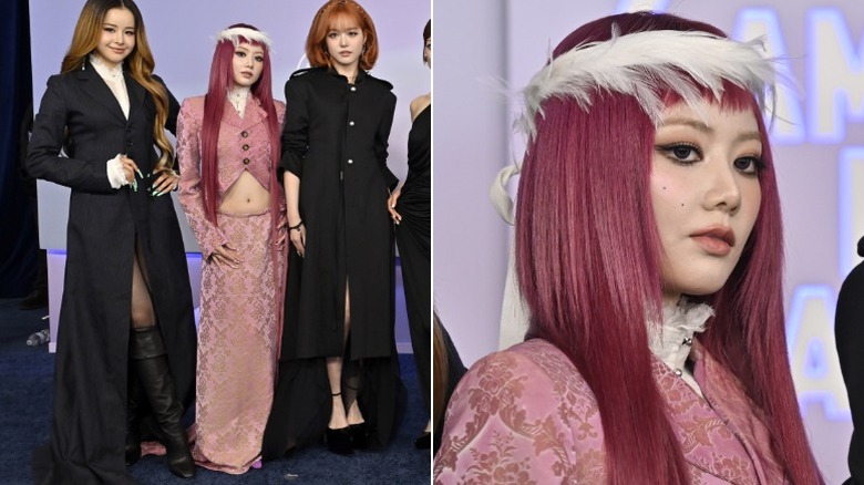 Hinata poses at the AMAs in Las Vegas
