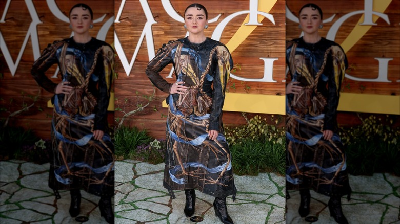 Maisie Williams wearing an ill-fitting outfit at the Practical Magic 2 premiere