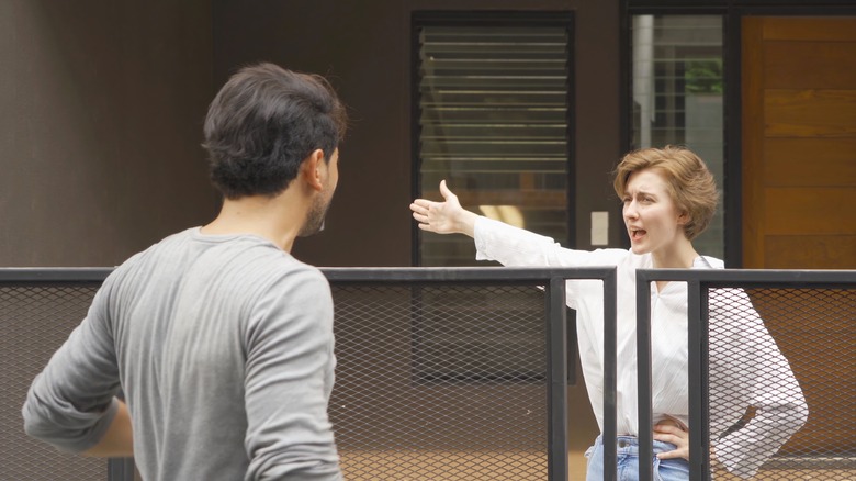 Neighbors arguing 