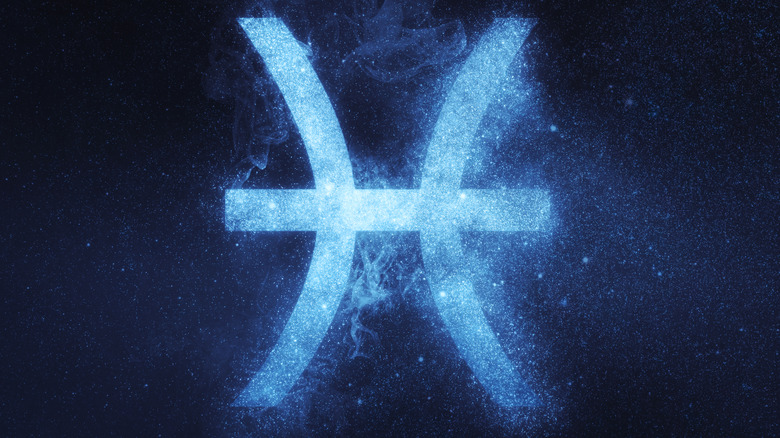 Blue Pisces symbol