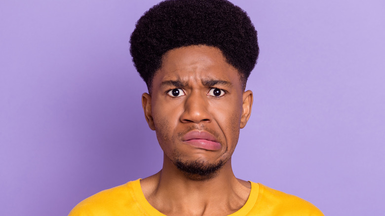 annoyed man