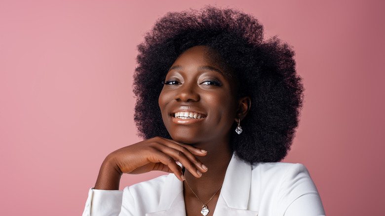 radiant woman smiling