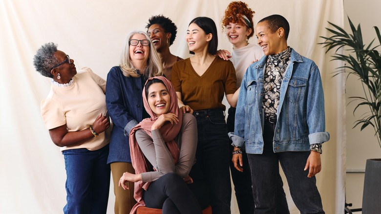 Group of women laughing 