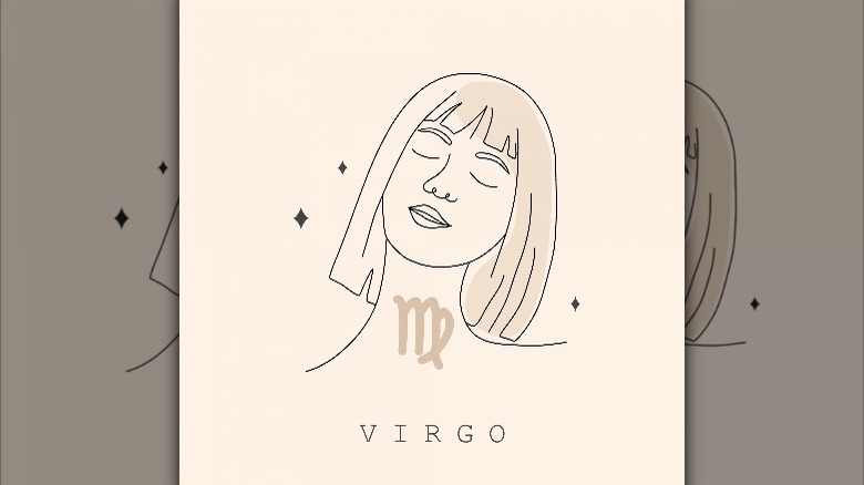 Virgo symbol and drawing
