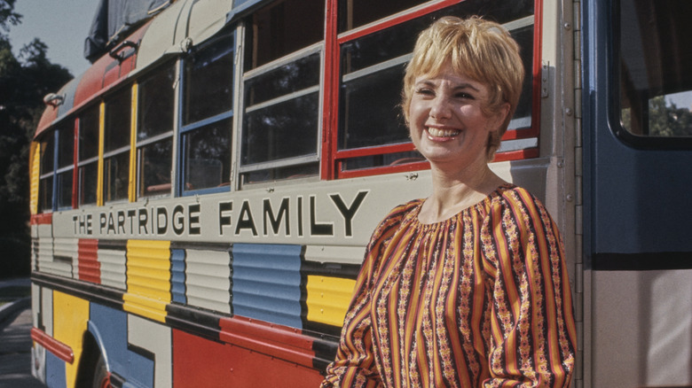 Actor Shirley Jones on the set of 