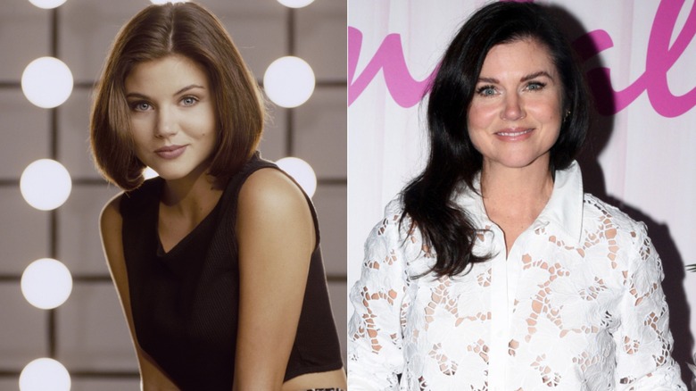 Tiffani Thiessen in 1989 and 2025