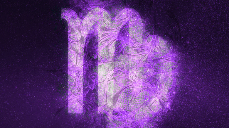 Purple Virgo sign