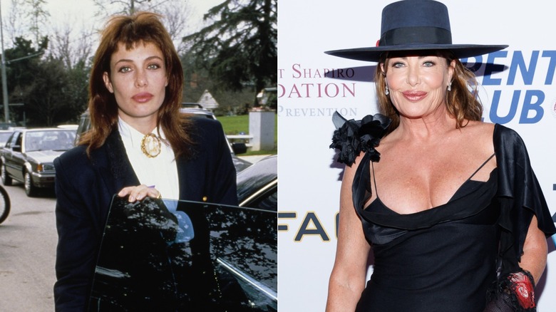 Kelly LeBrock in 1985 and 2022.