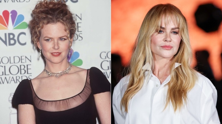 Nicole Kidman in 1997 and 2025