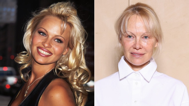 Pamela Anderson in 1994 and 2025
