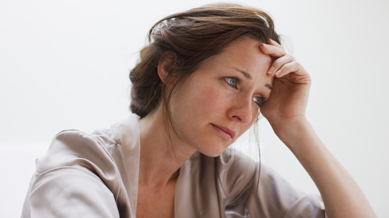 Stressed out woman