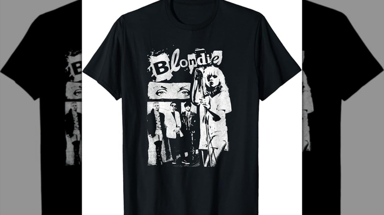 A Pacific Sun sweatshirt and a Blondie band T-shirt