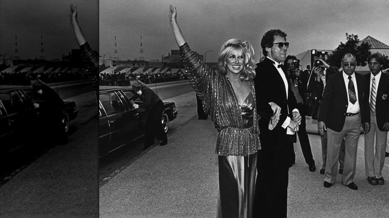 Suzanne Somers and Alan Hamel arrive at the 30th annual Emmy Awards in Pasadena, California in September 1978