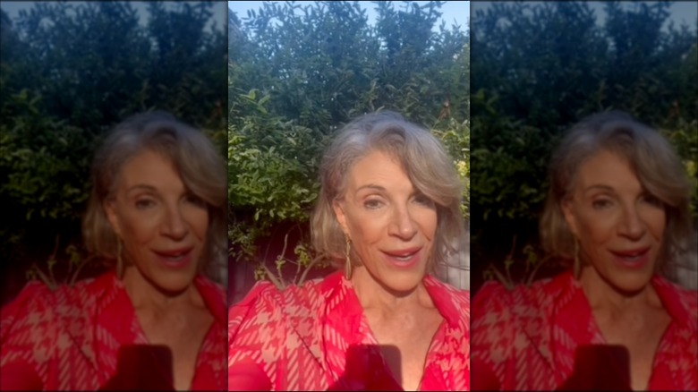 Hilary Farr speaking in an Instagram reel.